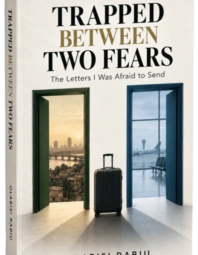 Trapped Between Two Fears book cover by Olabisi Rabiu